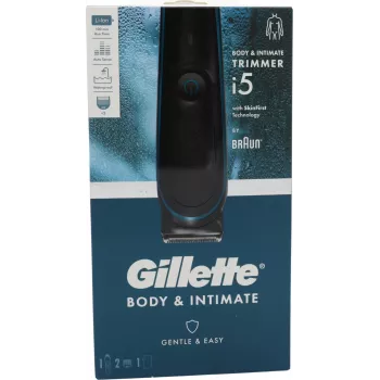 Elektriline keha- ja intiimtrimmer Gillette Body & Intimate i5 — meeste juhtmeta pardel kehahoolduseks