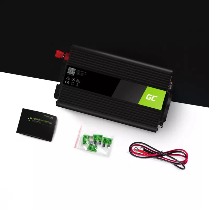 roheline Cell INV08 toiteadapter/pingemuundur välistingimustesse 1000 W must