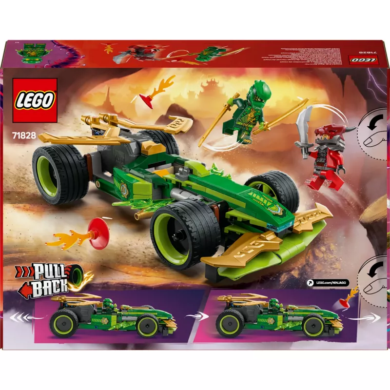 LEGO ehituskomplekt NINJAGO Lloyd's Action Speedster 71828, 181 osa, 2 minifiguuri, vanus 7+