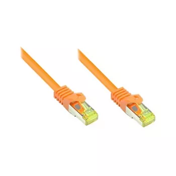 RJ45 patch-kaabel Cat.7 toorkabliga ja riivikaitsega (RNS®), S/FTP, PiMF, halogeenivaba, 600MHz, OFC, oranž, 0,5m, Good Connections® (8070R-005O)