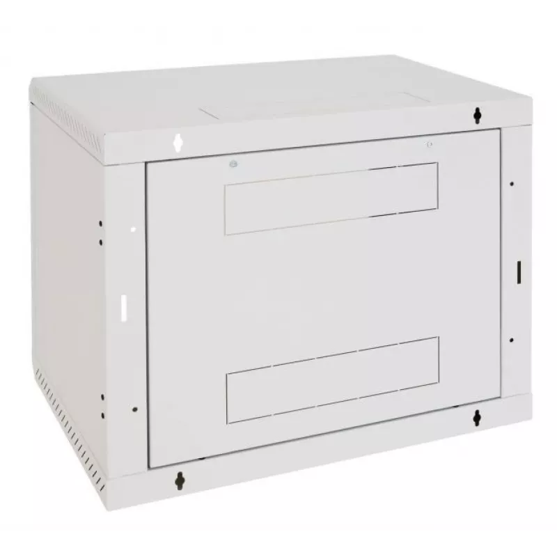 Seinale paigaldatav jaotuskapp Triton RBA-09-AS6-CAX-A1 9U Valge