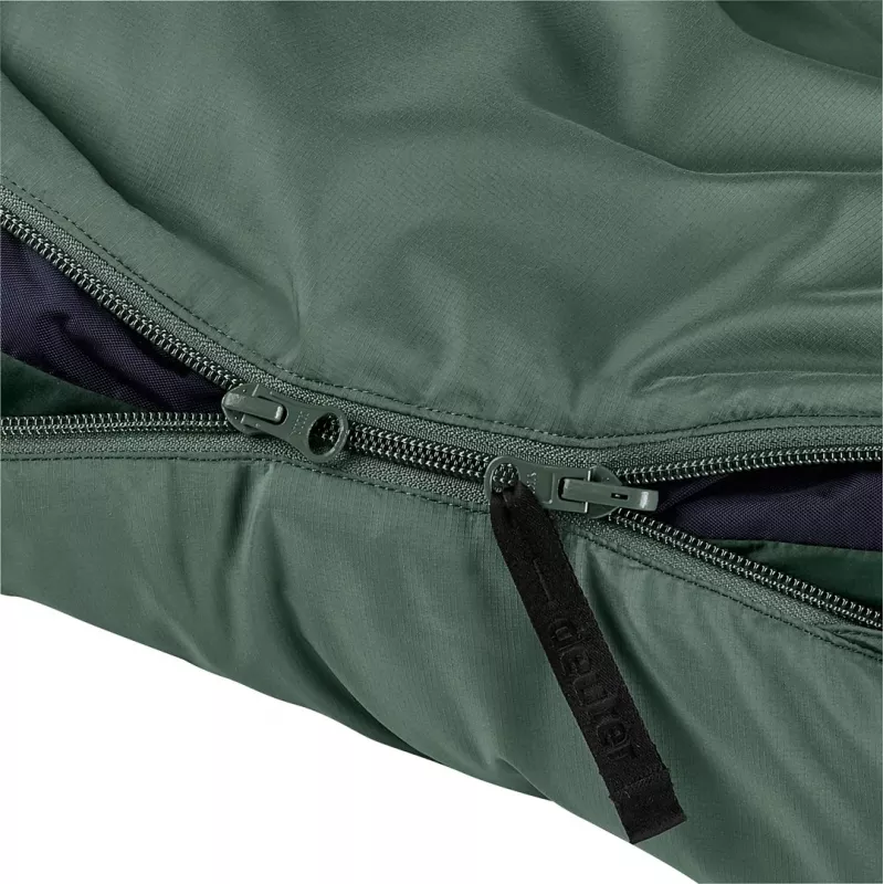 Muumiakujuline magamiskott DEUTER Orbit SL +5°C / 41°F — 750 mm laius, 480 mm sügavus, Ripstop PES, roheline