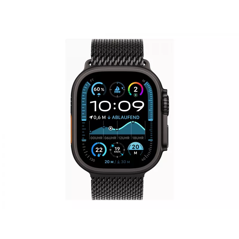 Apple Watch Ultra 2 GPS + Cellular 49mm musta titaanist korpusega musta titaanist Milani aasaga - M