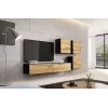 Seinakapp cama meble VIGO 50×50×30 cm must / Wotani tamm