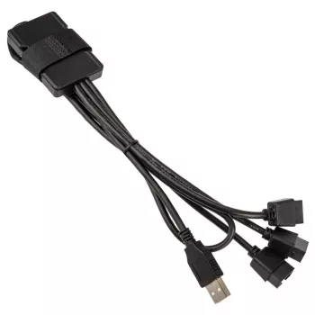 USB-jagaja Lian Li PW-U2TPAB tüüp A-pistik 1-3 IDC 9 kontakti