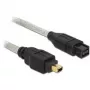 FireWire A/B kaabel DeLOCK 82594 3,0 m hall