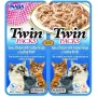 INABA Twin Tuna kana ja kammkarpidega puljongis – kassimaius 2×40 g