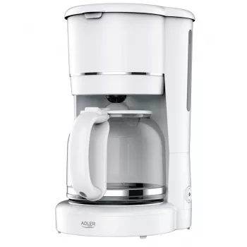 Adler AD 4383w Tilgakohvimasin jahvatatud kohvile 1,5 L valge