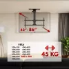 Lakke paigaldatav telerikinnitus MACLEAN MC-109 T VESA 800x400 43–86-tollistele ekraanidele, max koormus 45 kg