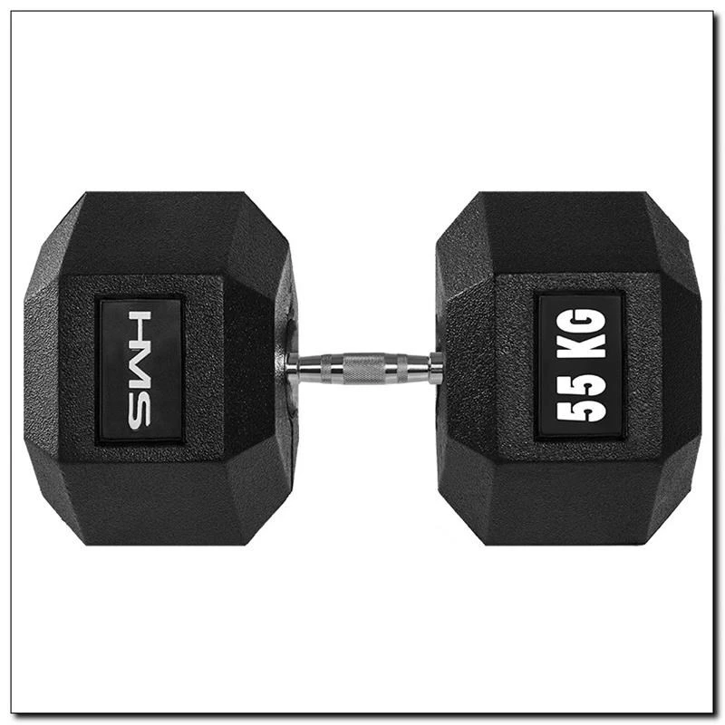 HMS Fitness HEX PRO 55 fikseeritud raskusega hantel 55 kg 1 tk