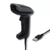Käeshoitav vöötkoodilugeja QOLTEC 50863 — 1D/2D skanner, USB-juhtmega, LED-andur, must, 5V, 1,8 m kaabel