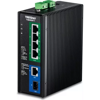 TRENDnet TI-BG50611 - versioon v1.0R - lüliti - tööstuslik - 4 x 10/100/1000/2.5G (PoE++) (TI-BG50611)