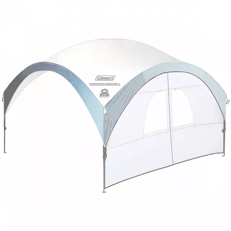Seitenwand mit Eingang, für FastPitch Shelter L, Seitenteil silber, 3,65m