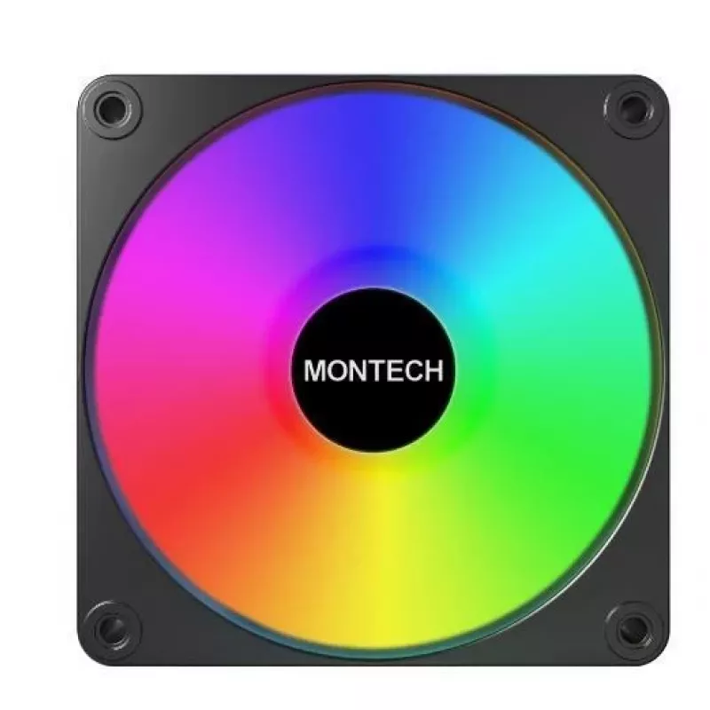 Montech GF120R V2 ARGB Arvutikorpuse ventilaatorimoodul 12 cm Must 1 tk