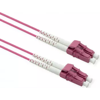 ROLINE fiiberoptiline kaabel 50/125um OM4 - LC/LC - terasarmeeritud - LSOH - violetne - 20 m