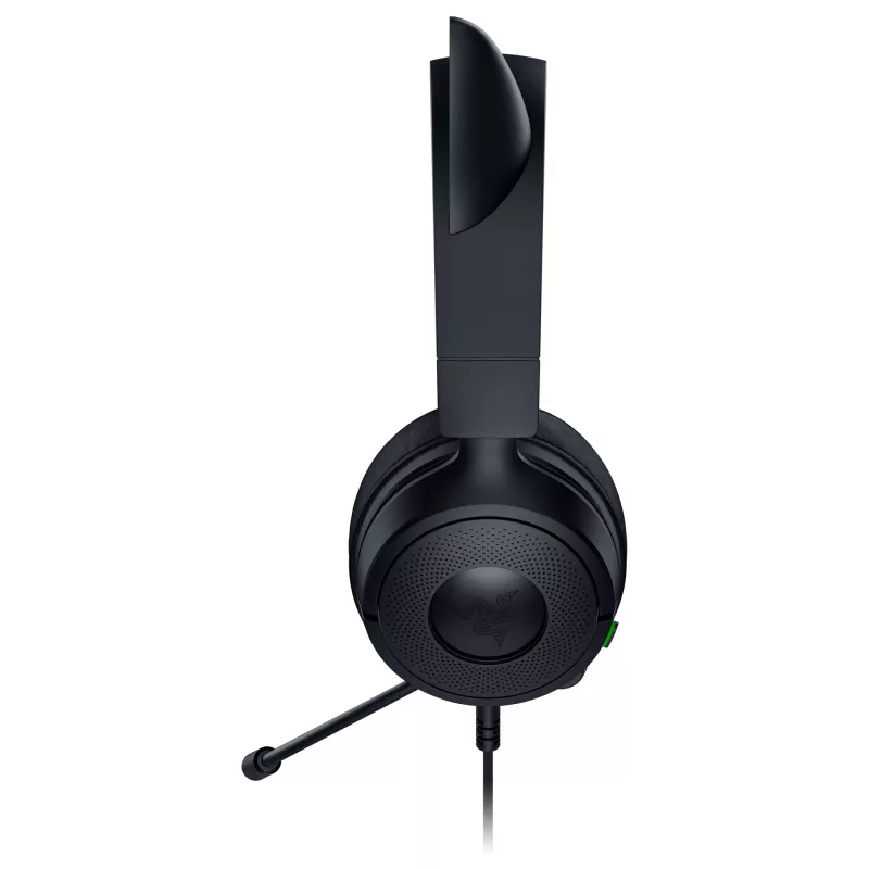 Juhtmega mänguri peakomplekt Razer Kraken Kitty V3 X — kõrvapealne, integreeritud mikrofon