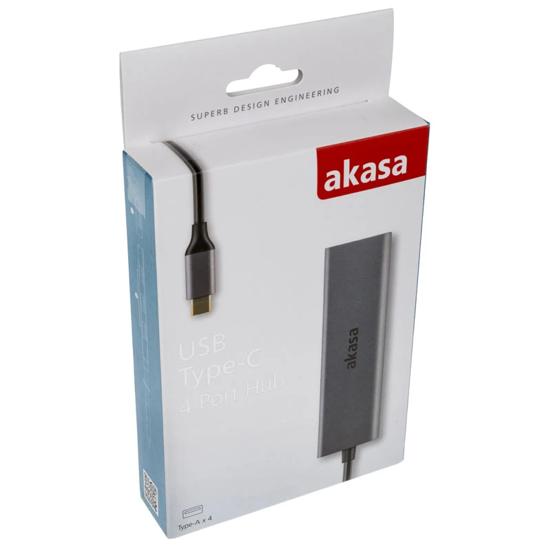 Akasa USB USB-C 4-pordiline jaotur