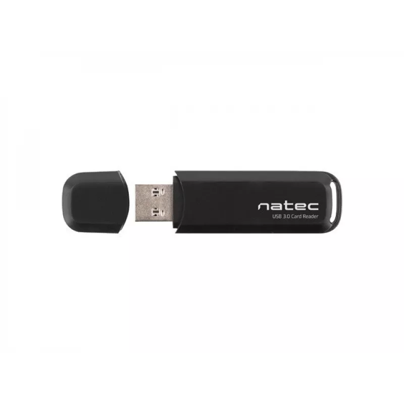 Kaardilugeja NATEC Scarab 2 USB 3.2 Gen 1 Type-A — MicroSD/SD tugi, 5000 Mbit/s, must