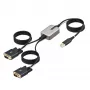 StarTech.com 13 ft (4 m) 2-pordiline USB jadaväratiga adapterkaabel, vahetatavad DB9 kruvid/mutrid, COM-i säilitamine, USB-A DB9 RS232-le, FTDI, 4. taseme ESD kaitse, Windows/macOS/ChromeOS/Linux – töökindel TPE konstruktsioon