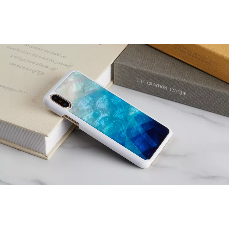 Nutitelefoni ümbris iKins mudelile iPhone XS/S sinine järv valge