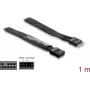 Paralleelkaabel DELOCK 86059, 1 m, 9 kontaktiga (DB9) 9 kontaktiga (DB9), must