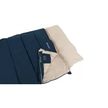 Magamiskott Outwell Contour Lux XL — ristkülikukujuline, täiskasvanutele, polüester, 2200×1050 mm, kuni 190 cm kasutajatele, sinine