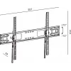 TV-kinnitus TB TB-951 kuni 120-tollistele teleritele, maksimaalne koormus 100 kg, VESA 900×600