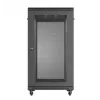 19-tolline riiulikapp LANBERG FF01-6022-23B, 22U, 600×1000 mm, must, perforeeritud uksed