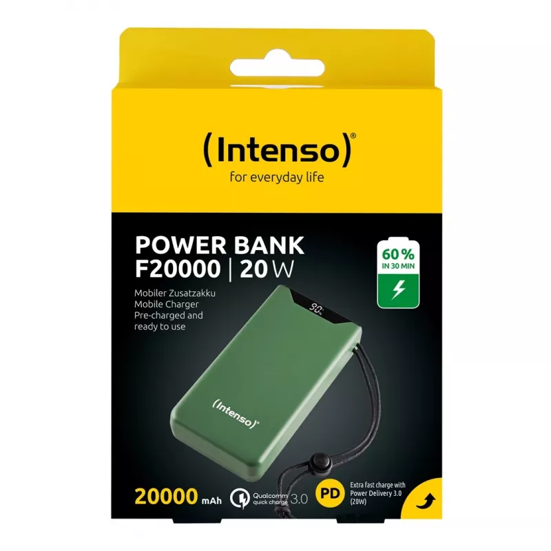 Intenso 7332057 akupank liitiumpolümeer (LiPo) 20000 mAh roheline