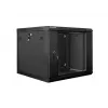 Seinale paigaldatav kapp LANBERG 9U 19 tolli WF01-6609-10B, 600×600×507 mm, 60 kg, IP20, must
