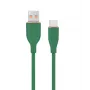Type-C USB laadimis- ja andmekaabel, 1,5 m, roheline