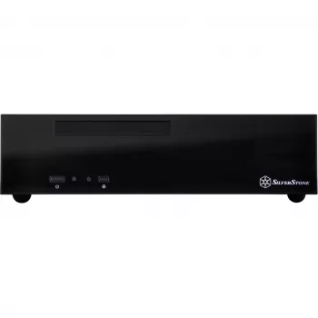 SilverStone MILO ML09 - Lauaarvuti - Mini-ITX - ilma toiteplokita (SFX12V) - Must - USB/Heli (SST-ML09B)