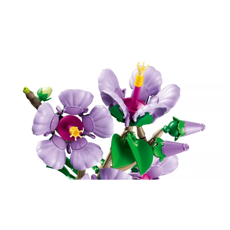 LEGO botaaniline ehituskomplekt Hibiscus lill 10372 – 660 tükki, väljapanekumudel, 250×360×130 mm