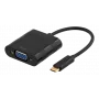 Videokaabli adapter Deltaco USBC-1098