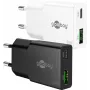 Goobay USB-C PD GaN kahekiirelaadija õhuke 30 W valge - 1x ühenduspesa (75738)
