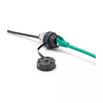 DeLOCK 67050 kaitsekork RJ45 sisseehitatud pistikutele, IP68, must