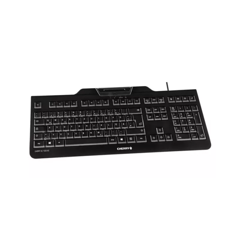 CHERRY KC 1000 SC klaviatuur USB QWERTZ Šveitsi Must