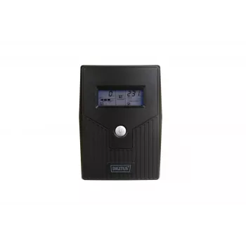 Katkematu toiteallikas DIGITUS DN-170064-LCD-B 800VA 480W liin-interaktiivne LCD-ekraaniga