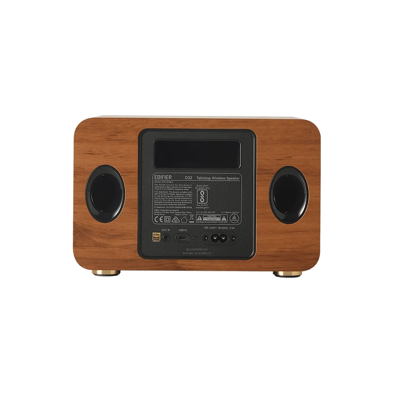 Edifier D32 mitme ruumi WiFi kõlar Bluetooth puit jaemüük - Kõlar (D32 WD)