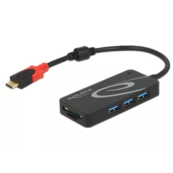 USB-jaotur DeLOCK USB 3.0 USB-C 3 porti
