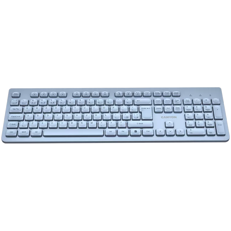 CANYON klaviatuur HKB-W01 UK/US AAA juhtmeta sinine