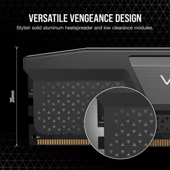 VENGEANCE® 48GB (2x24GB) DDR5 DRAM 7000MT/s CL36 mälukomplekt