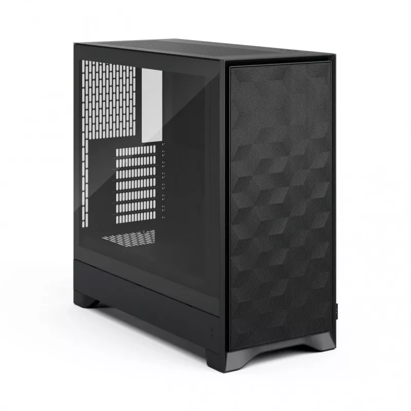 PC korpus Fractal Design Pop 2 Air Must TG Midi Tower — ATX, 3x 120 mm esiventilaatorit, toetab 2,5-tolliseid ja 3,5-tolliseid draive