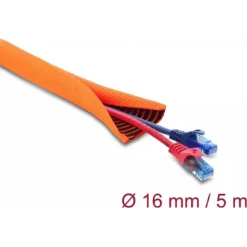 Kaablikaitseümbris isesulguv kahekihiline DELOCK 5 m × 16 mm, oranž