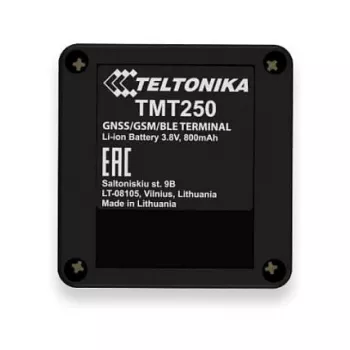 GPS-isikujälgija Teltonika TMT250 — must, 0,128 GB mälu, Li‑Ion 3,8 V, aku kestus kuni 8 h
