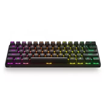 Mehaaniline mängurklaviatuur STEELSERIES Apex Pro Mini Wireless — 60% vormitegur, USB + RF-juhtmeta + Bluetooth, QWERTY US, Must