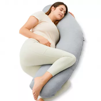 Momcozy PP001 J-kujuline raseduspadi, helehall jersey