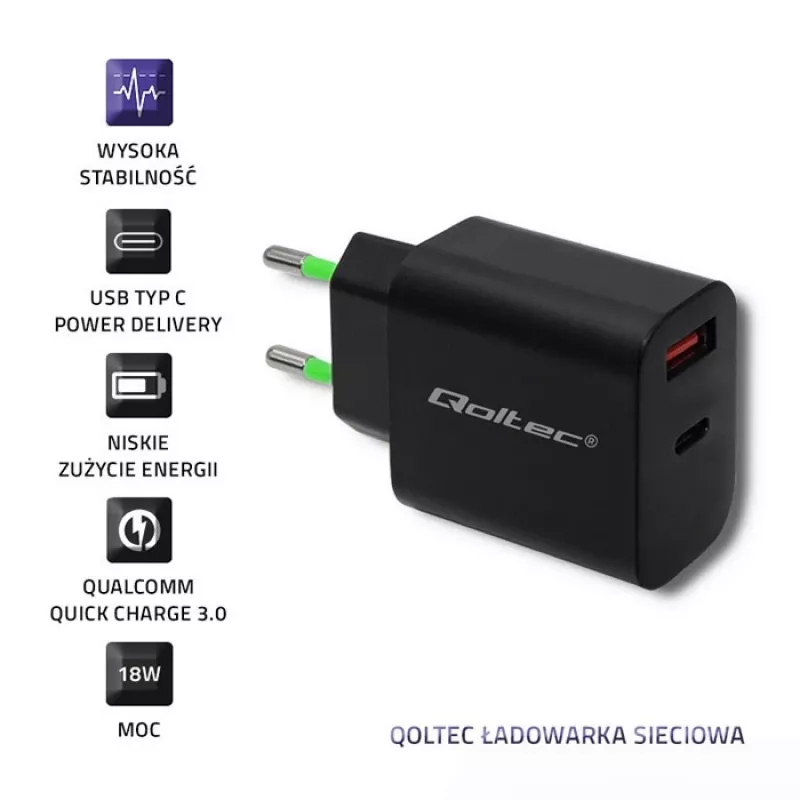 Toiteadapter Qoltec 51713
