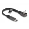 DeLOCK USB 2.0 lame lintkaabel USB USB-C isane USB USB-C isasele nurga all PD 3.0 60 W 14 cm must