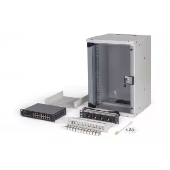 Seinale kinnitatav korpus Digitus DN-49102-SET 9U 315 x 300 mm Hall